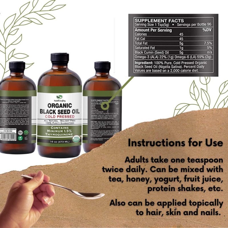 Organic Black Seed Oil