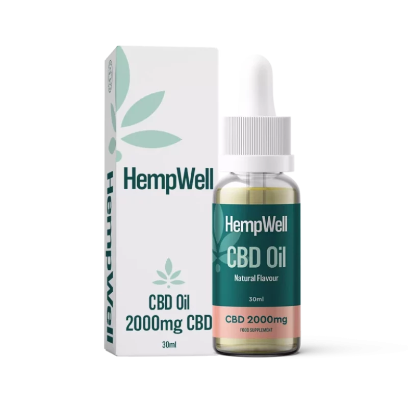 HempWell CBD Oil | 2000mg CBD | 30ml Bottle | Various Flavours